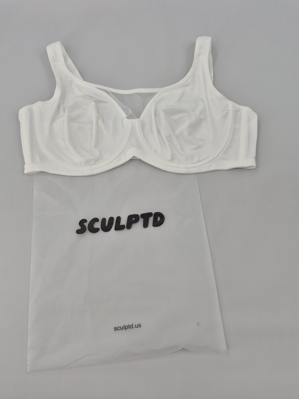 SCULPTD Cooling Full Coverage Minimizer Bra Size 42E/42DD White New